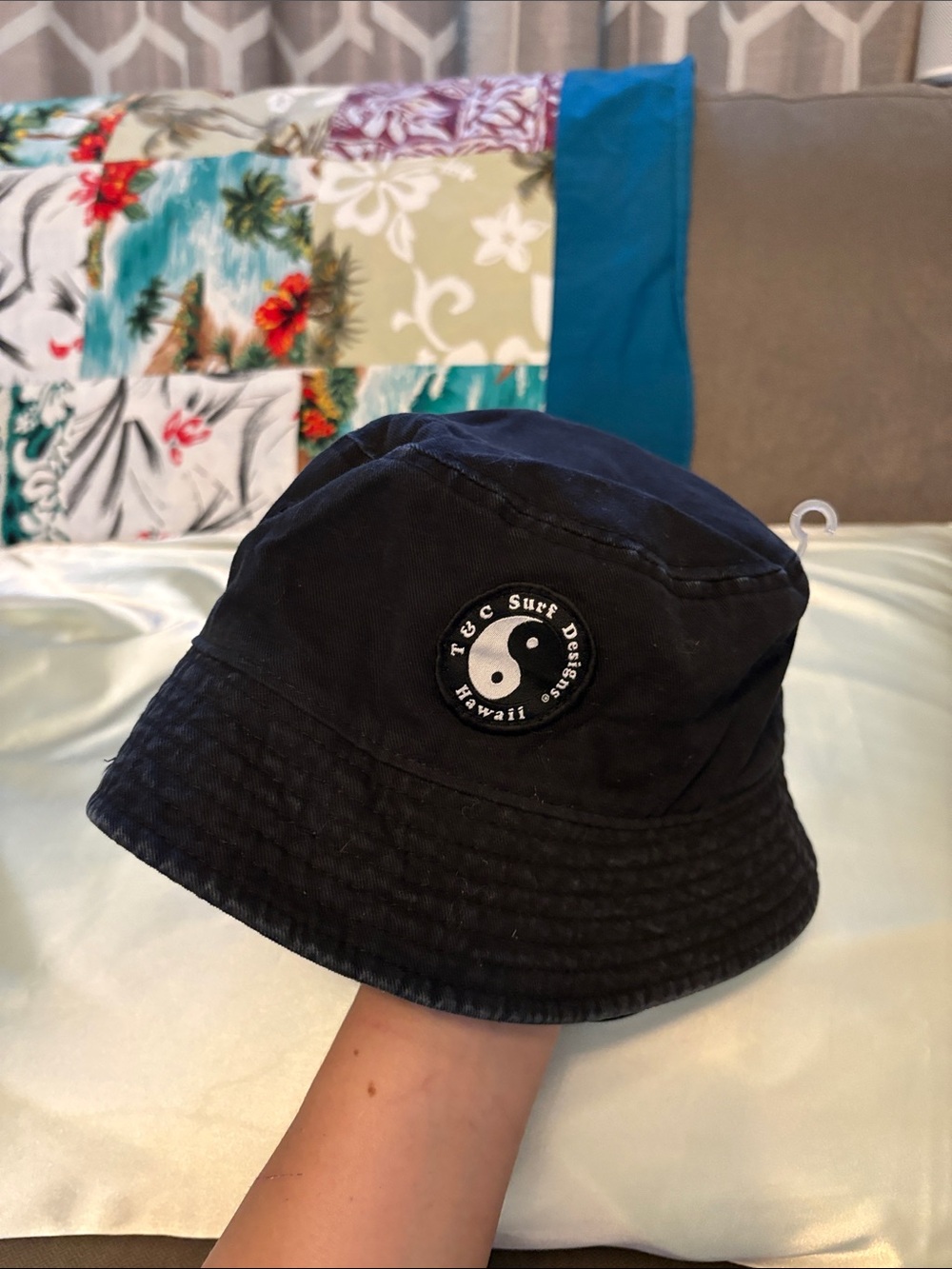 Kids Black Bucket Hat